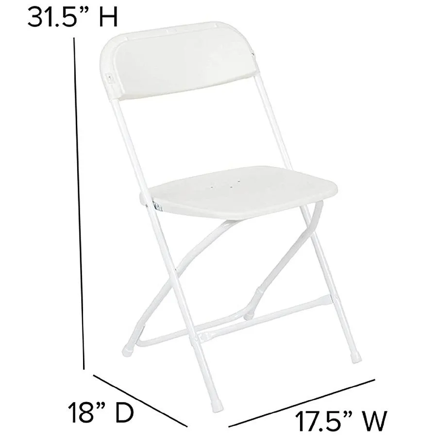 White Folding Chair Rentals 7